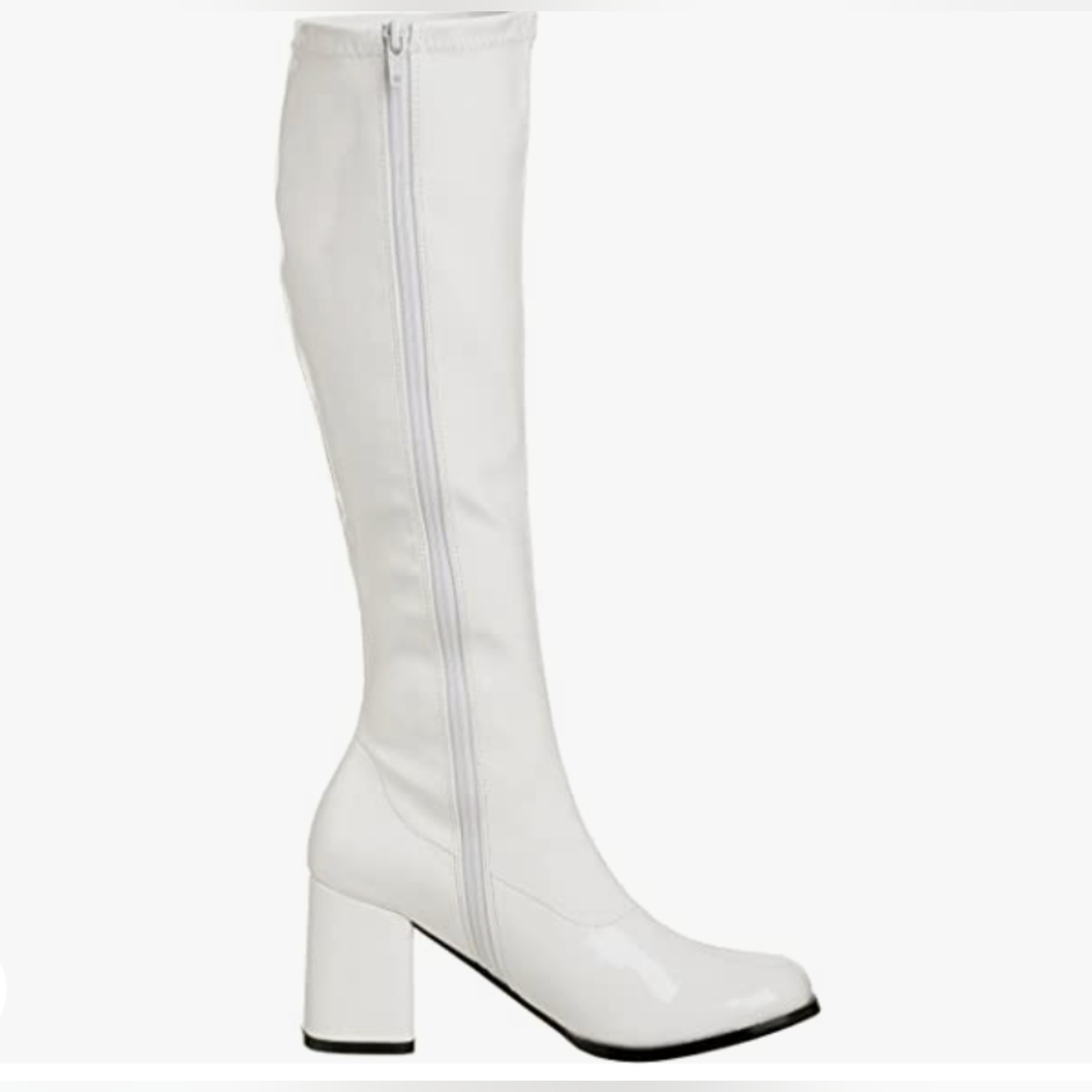 White Knee High Boots